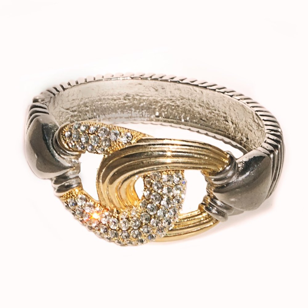 Jennifer J LO Bracelet Gold and Silver Crystal